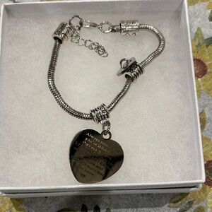 Silver Heart Charm Bracelet
